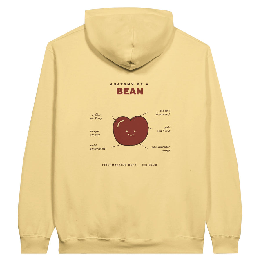 Anatomy of a Bean Hoodie – Gut Health Infographic Pullover