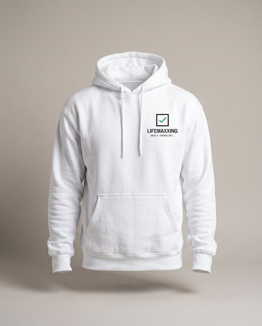 Lifemaxxing Daily Checklist Hoodie